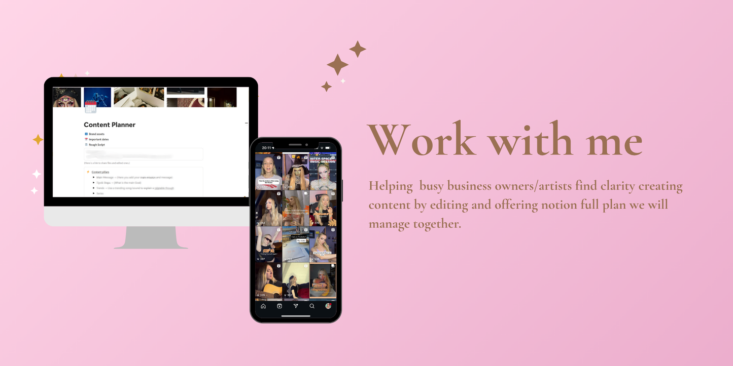 Monthly Content Creation & Editing- Instagram, TikTok, YouTube, Linkedin