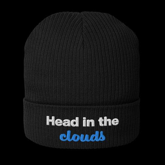 Head In the Clouds Organic ribbed beanie