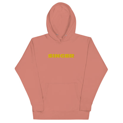 Unisex Embroidered 'Singer' Hoodie